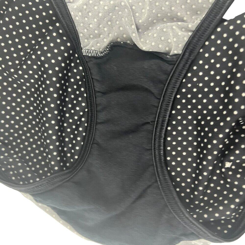 Vanity Fair 18108 Illumination String Bikini Panties Black White Polka Size 6 - Picture 3 of 5
